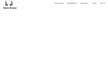 Tablet Screenshot of nickkranz.com